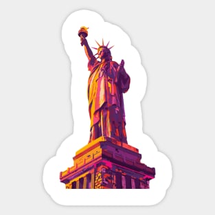 colorful liberty Sticker